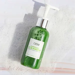 Korea Private Label Skin Care Deep Cleansing Gentle Superfood Liquid Cleanser Organic Face Cleanser