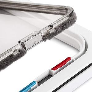 Pet <b>Door</b> Rectangle Plastic Self Closing For Cat Dog With Transparent Panel And Magnetic Lock - Product Image 2