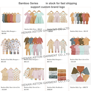 Barboteuses à carreaux en bambou bébé barboteuses imprimer nouveau-né été manches bébé grandir pyjamas - Product Image 6