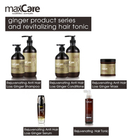 Maxcare ekstrak Herbal kualitas tinggi tonik rambut aman non-iritasi merangsang pertumbuhan kembali rambut dan Label pribadi anti-ketombe