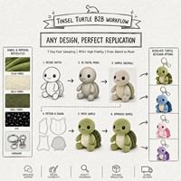 Porte-clés Mascotte Tortue en Peluche Personnalisée avec Guirlande, Jouet Promotionnel CPC Personnage Original de Noël, Cadeau en Peluche OEM ODM, Animal en Peluche