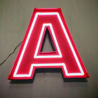 Lettres en relief 3D personnalisées Songwen avec rétroéclairage LED, néon flexible en acrylique, 24 couleurs, durée de vie de 50 000 heures, compatible Alexa