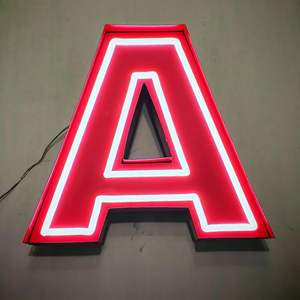 Lettres en relief 3D rétroéclairées par LED personnalisées, en acier inoxydable, pour devanture de magasin, logo d'entreprise, panneau métallique - Product Image 5