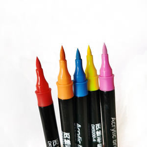 Rotulador de Pintura Acrílica de Doble Punta, Punta Fina y de Pincel para Pintar y Dibujar en Piedra, Roca, Metal y Plástico - Product Image 2