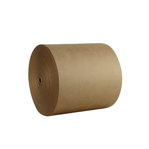 Giấy Kraft đơn lớp, nguyên liệu hoàn toàn từ bột gỗ, màu tự nhiên, phủ tinh bột - in ống đồng, giấy nền tương thích với thực phẩm và may mặc - Product Image 1