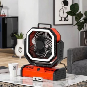 Ventilateur de camping portable personnalisé 40000mAh avec lumière LED, moteur sans balais, faible bruit et refroidissement rapide pour voiture, extérieur et maison - Product Image 4