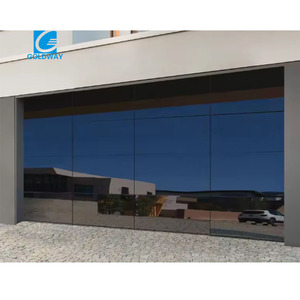 <span class=keywords><strong>Porte</strong></span> <span class=keywords><strong>de</strong></span> <span class=keywords><strong>garage</strong></span> sectionnelle double automatique moderne, durable et élégante, avec verre miroir pour villas - Product Image 5