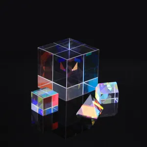 Bán Buôn 80Mm Đầy Màu Sắc Crystal Glass Cube Prism Để Bán