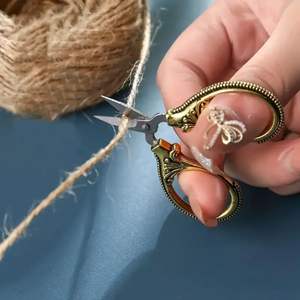 2.36 pollici Mini Retro forbici da tasca Vintage ricamo punto croce in acciaio inox da cucire forbici - Product Image 2