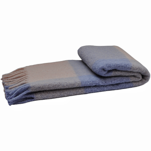 BLEU PHOENIX couverture sieste décontracté canapé moelleux couverture pour l'hiver 28% Mohair 28% <span class=keywords><strong>alpaga</strong></span> 24% laine 20% Nylon Tartan <span class=keywords><strong>Plaid</strong></span> - Product Image 3