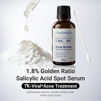 Sérum Coréen Anti-Acné à 1,8% d'Acide Salicylique, Traitement Localisé pour Peaux Sensibles à Tendance Acnéique, Niacinamide, Élimination Rapide de l'Acné