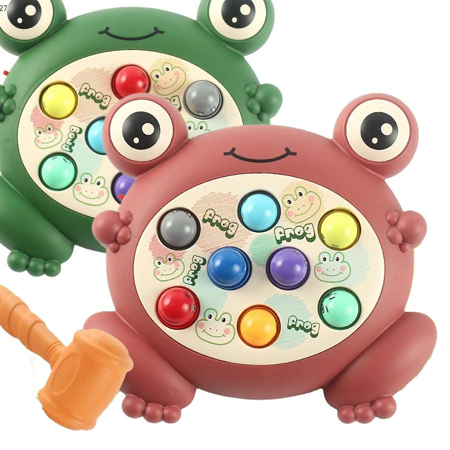 Hammer Frog Game Machine Early Educational Family Interactive Electric Cartoon Whack-a-mole Sensory Toys