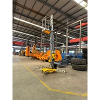 TERLION TRWP1-6 Plateforme de travail aérien électrique hydraulique à mât vertical en alliage d'aluminium de 8,2 m, vente directe usine, pour le commerce de détail