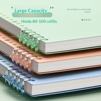 Reliure à anneaux pour carnet à feuilles mobiles A4 B5, couverture souple en PP, reliure à spirale, couverture uniquement