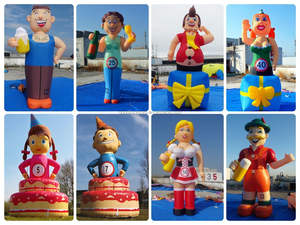 Holanda cumpleaños dibujos animados <span class=keywords><strong>marioneta</strong></span> <span class=keywords><strong>medias</strong></span> piernas caja inflable piernas ouwe doos globo - Product Image 6