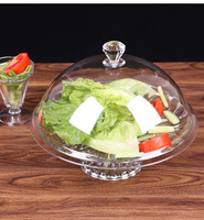 Cloche alimentaire transparente incassable de 12 pouces en PC, grande cloche de présentation anti-poussière pour gâteaux de mariage, desserts, buffets et usage commercial