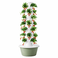 Kit de démarrage complet pour tour hydroponique - Système de jardinage vertical avec pots en filet pour débutants