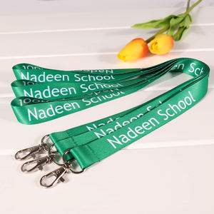 Schüler Lan yards Grüne Farbe Einfaches Design Benutzer definierte Lehrer Long Lanyard - Product Image 4