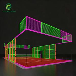 Cancha de Pádel Panorámica Fluorescente en Venta, Canchas de Pádel al Aire Libre, Compre una Cancha de Pádel Gloring - Product Image 1