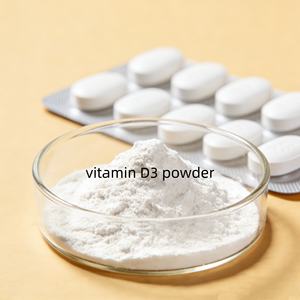 Poudre de vitamine <span class=keywords><strong>D3</strong></span> en stock à l'entrepôt américain, approvisionnement direct usine, poudre de vitamine <span class=keywords><strong>D3</strong></span> pure pour comprimés 500 000 UI/g, 20 kg/carton - Product Image 1
