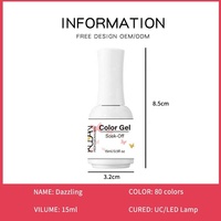 Vernis Gel UV Personnalisé Qualité Salon Hypoallergénique Soak-Off Logo Personnalisé pour Soins des Ongles Sensibles Distributeurs en Gros