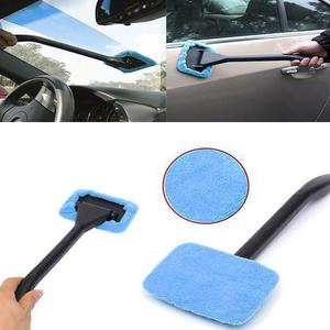 Kit de brosses de nettoyage pour vitres de voiture, outil de lavage de pare-brise, nettoyage intérieur des vitres de voiture avec long manche, accessoires auto - Product Image 1