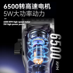 Tondeuse à cheveux Komei KM-2272, 6500 tr/min, 5 W, haute puissance, tondeuse électrique de salon, rechargeable par USB, qualité professionnelle - Product Image 1