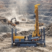 Foreuse pneumatique DTH JUTOP pour puits d'eau, robuste, capacité de forage de 300 m, type chenillé, à vendre
