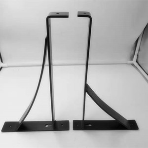 Supporti per Mensole Singole da Parete Industriali in Metallo con Bordo in Acciaio - Product Image 3