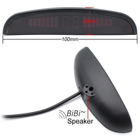 Système de capteur de stationnement à affichage LED universel 12V Pare-chocs Radar de recul Détecteur Buzzer Alarme de sécurité Kit
