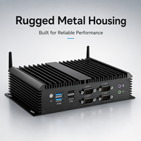 Mini PC Industrial sin Ventilador con Intel Core I7-1165G7 de 11.ª Generación, Uso Industrial, 4 Núcleos, Puertos Ethernet Duales, Computadora de Escritorio Integrada
