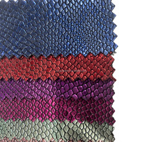 Cuero Sintético de Piel de Serpiente Rista de 0.6mm, Ecológico, con Acabado Térmico y Resistente a la Abrasión, para Encuadernación y Accesorios