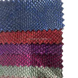 0.6mm Thin Fake Snake Skin Leather For Book Binding Leather Notebook