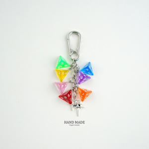 سلسلة مفاتيح بلياردو نيو ستار <span class=keywords><strong>2026</strong></span>، قلادة نرد الحظ الوردي على طراز Y2K، زينة للحقائب وحلية للمفاتيح - Product Image 3