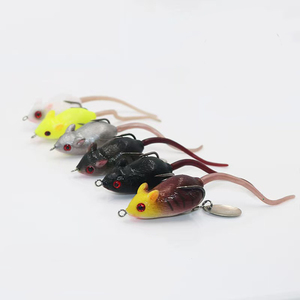 <span class=keywords><strong>Esca</strong></span> bionica a doppio gancio Luya Mouse Thunderfrog <span class=keywords><strong>esca</strong></span> galleggiante nera per la pesca di piccole esche per topi - Product Image 5