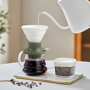 Cafetera de Inmersión V60 de Cerámica de Alta Calidad con Válvula de Control, Filtro de Café Reutilizable para Barista - Product Image 2