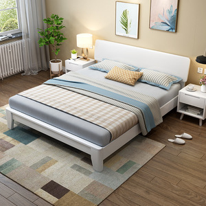 Cama Moderna Minimalista Nórdica de Madera Maciza, Cama Doble para Dormitorio COLS, Cama Doble de 1.8 Metros COLS - Product Image 5