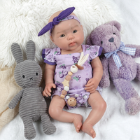 Poupée Reborn lestée en silicone intégral de 18 pouces, réaliste, nouveau-né, poupée de mode pour filles, jouet DIY, à partir de 3 ans, cadeau pour adultes, non en vinyle