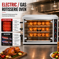 Rôtissoire à poulet à trois broches robuste pour shawarma et kebab, destinée aux fournisseurs d'équipements de cuisine pour la restauration de cuisine orientale