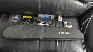 กีตาร์ไม้แบบไม่มีหัว Donner HUSHI เสียงนุ่มนวล พกพาสะดวก เหมาะสำหรับผู้เริ่มต้น พร้อมเอฟเฟกต์ปิดเสียง กีตาร์โฟล์ค - Product Image 4