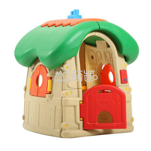 Moetry Little Plastic Playhouse para niños pequeños Indoor Playsets Casita De Juegos Hongo Preescolar Juego al aire libre Juguetes Precio bajo Público - Product Image 1