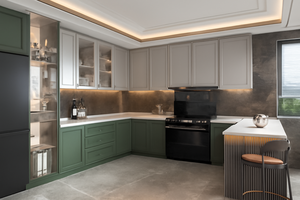 SANTOPOVA, coctelera moderna personalizada, gabinetes de <span class=keywords><strong>cocina</strong></span> con <span class=keywords><strong>encimera</strong></span> de cuarzo e iluminación debajo del Gabinete para casas, apartamentos - Product Image 2