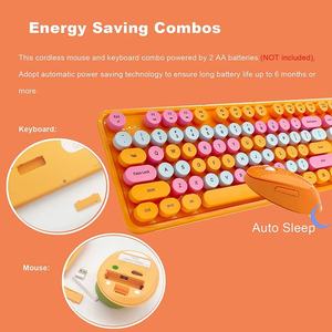 Mofii 2,4G Tastatur- und Maus-Set, niedliche Tastatur-Maus-Kombinationen, kabellose Tastatur-Maus-Kombination in voller Größe, kompatibel mit Windows - Product Image 5