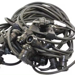 Wetterfeste Stranglicht-Patio-Lichter 48ft 15 hängende Steckdosen 2w led s14 dimmbare Vintage Edison-Glühlampe für Hinterhof - Product Image 1