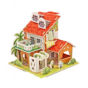 Rompecabezas de papel en 3D, regalo de Año Nuevo, modelo de casa hecho a mano para niños, juguete educativo para la primera infancia, rompecabezas para niños de 8 a 13 años - Product Image 4