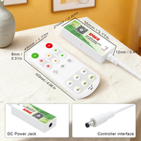 Contrôleur de bande LED monochrome ESann SP661E avec application à distance, DC 5V 12V 24V 4A, contrôle de groupe d'éclairage LED