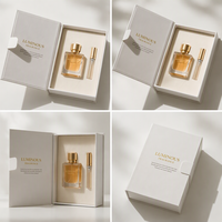 Boîte en papier personnalisée pour parfum 50 ml, pour huile essentielle d'Oud 10 ml, emballage avec compte-gouttes, coffret de parfum magnétique haut de gamme