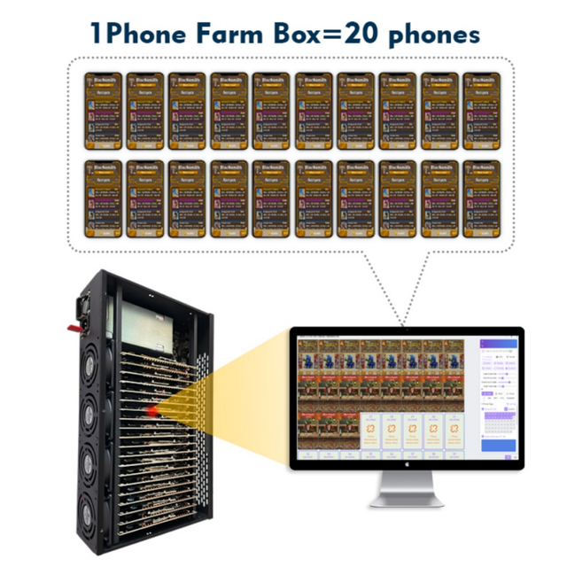 Professional Phone Farm Mainboard Solution Compatible for Samsung S8 S10 S20 S22 Series High Stability Logic Board for Bot Farm