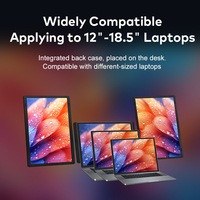 Electrónica de Consumo, Extensor de Pantalla Triple para Portátil de 16 Pulgadas, Monitores LCD de 1200P, Monitor Desmontable, Conexión y Uso, Gran Venta