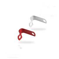 Clips électriques Cooper en gros, clips métalliques colorés personnalisés, pinces à câble en acier thermolaqué pour fixation de tuyaux